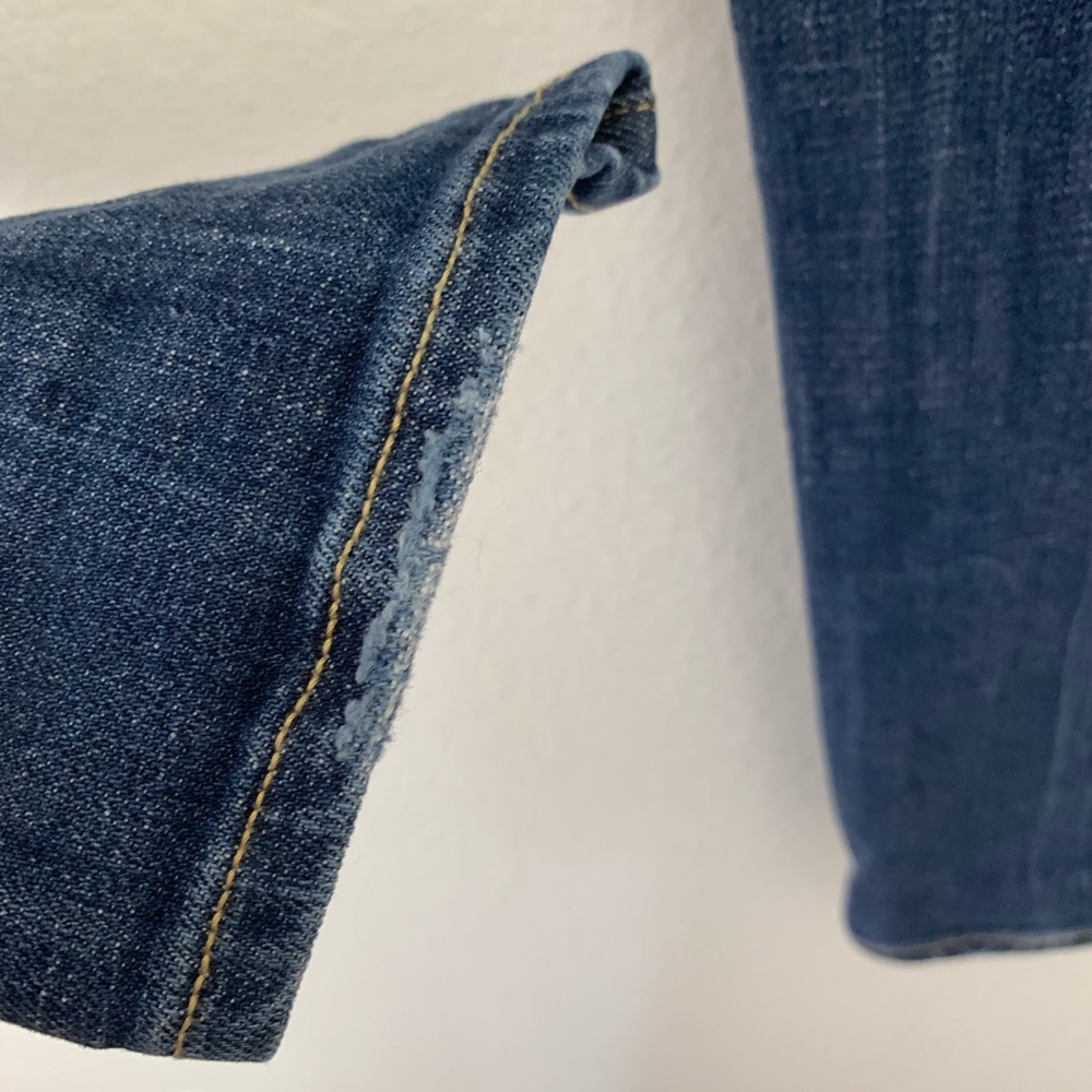 J Crew Stretch Distressed Ripped Jeans - Picture 6 of 8